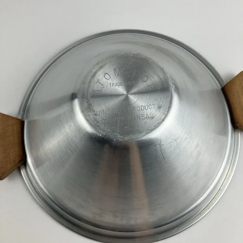Atom Popcorn Popper Stovetop Aluminum 2.5 Quarts